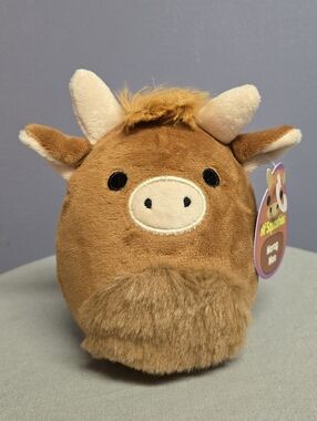 McSquishies Highland Coo Cow Morag Moo Brown and Cream NWT
